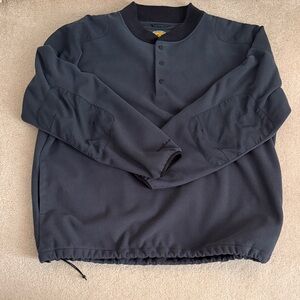 Cabela's Men's Blue 3 button Wind Shear Fleece pullover  XL TALL EXCELLENT COND